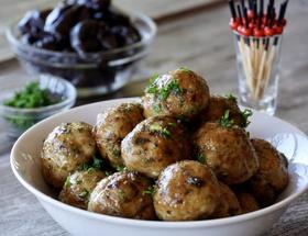 Chicken Marbella Meatballs Chicken Marbella Meatballs