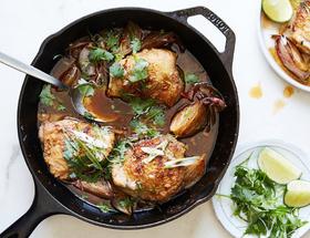 Harissa Chicken Thighs With Shallots Harissa Chicken Thighs With Shallots