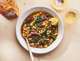 Instant Pot Braised Lamb with White Beans and Spinach Instant Pot Braised Lamb with White Beans and Spinach