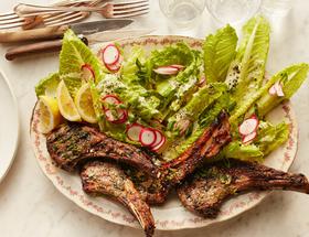 Lamb Chops with Romaine Lamb Chops with Romaine
