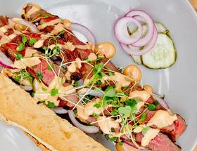 Minute London Broil Sandwich Minute London Broil Sandwich