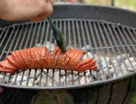 Glazed Hasselback Salami Glazed Hasselback Salami